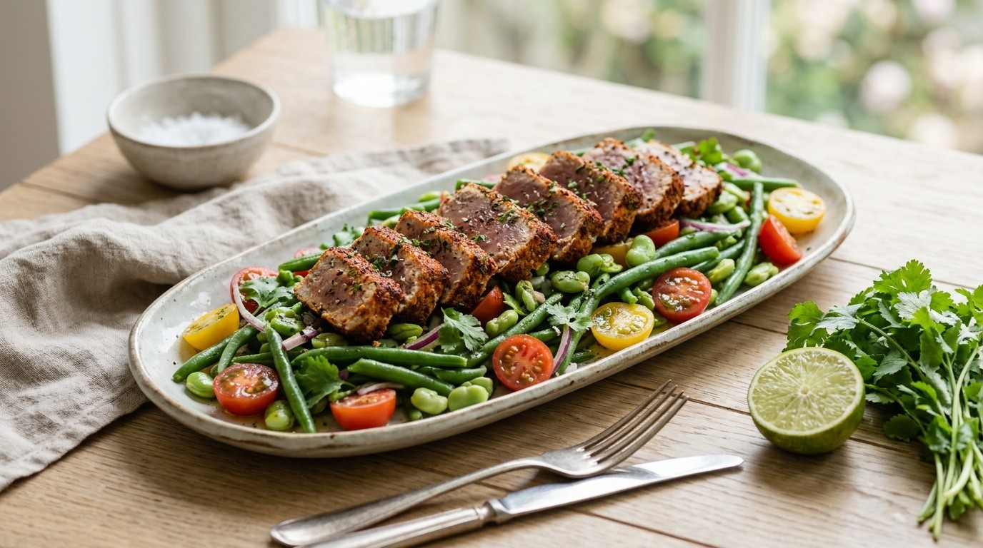 Tonijnsalade met cherrytomaatjes