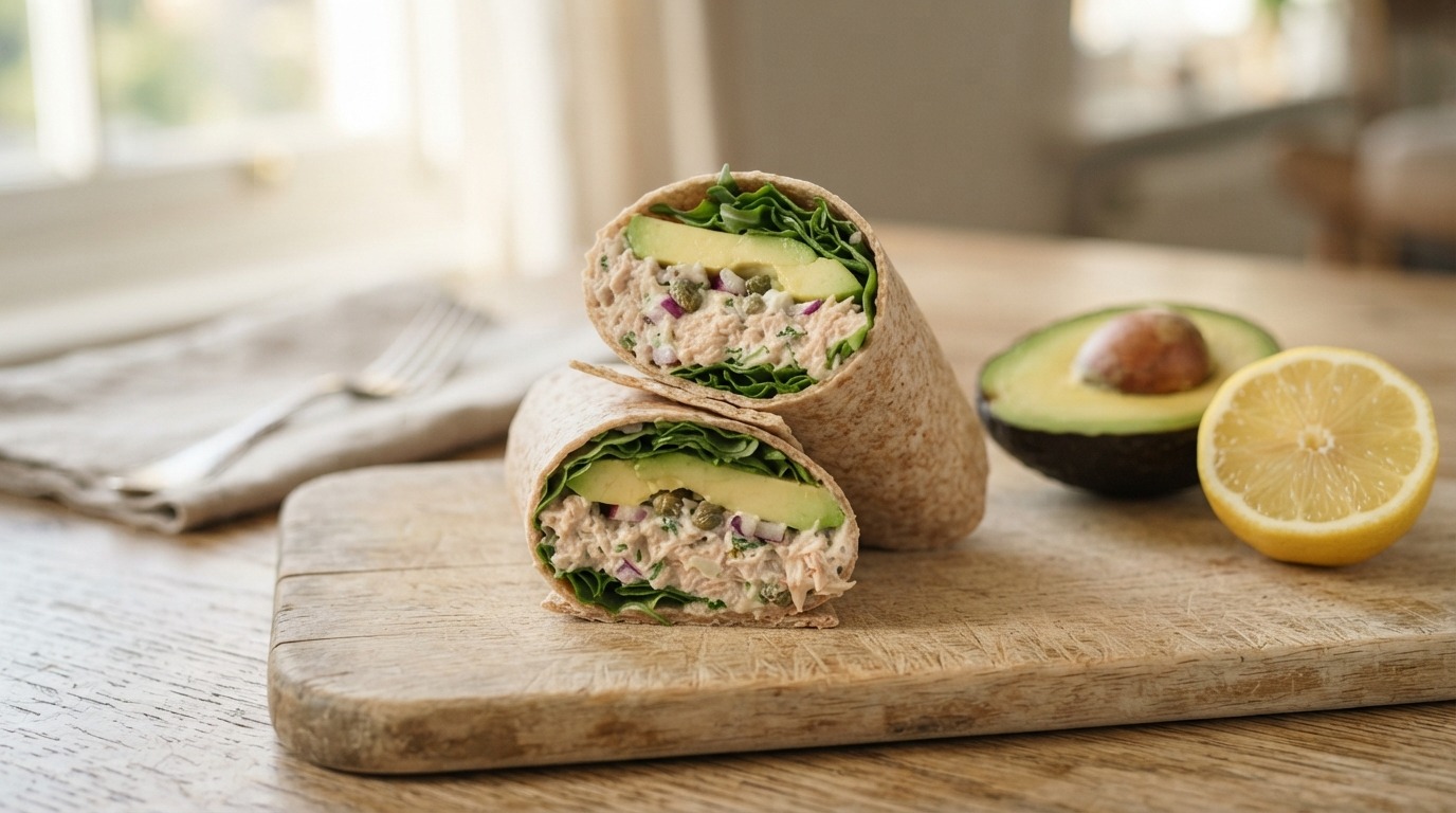 Tonijnwrap met avacado
