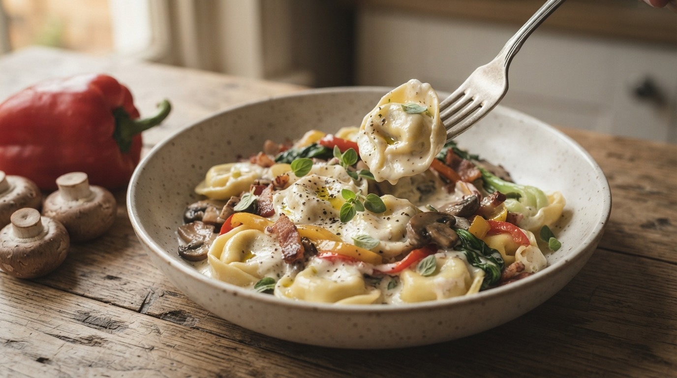Tortelli met boursin