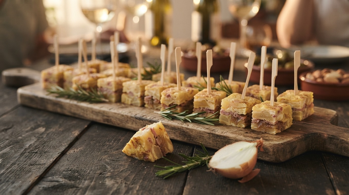Tortillablokjes voor buffet