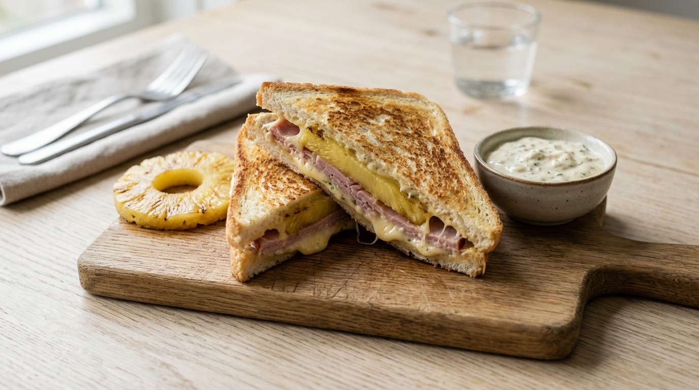 Tosti Hawaï met Remouladesaus