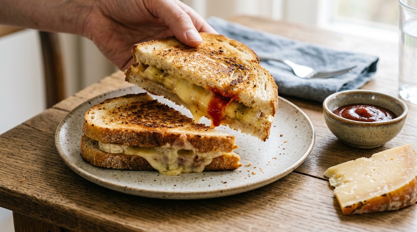 Tosti met banaan