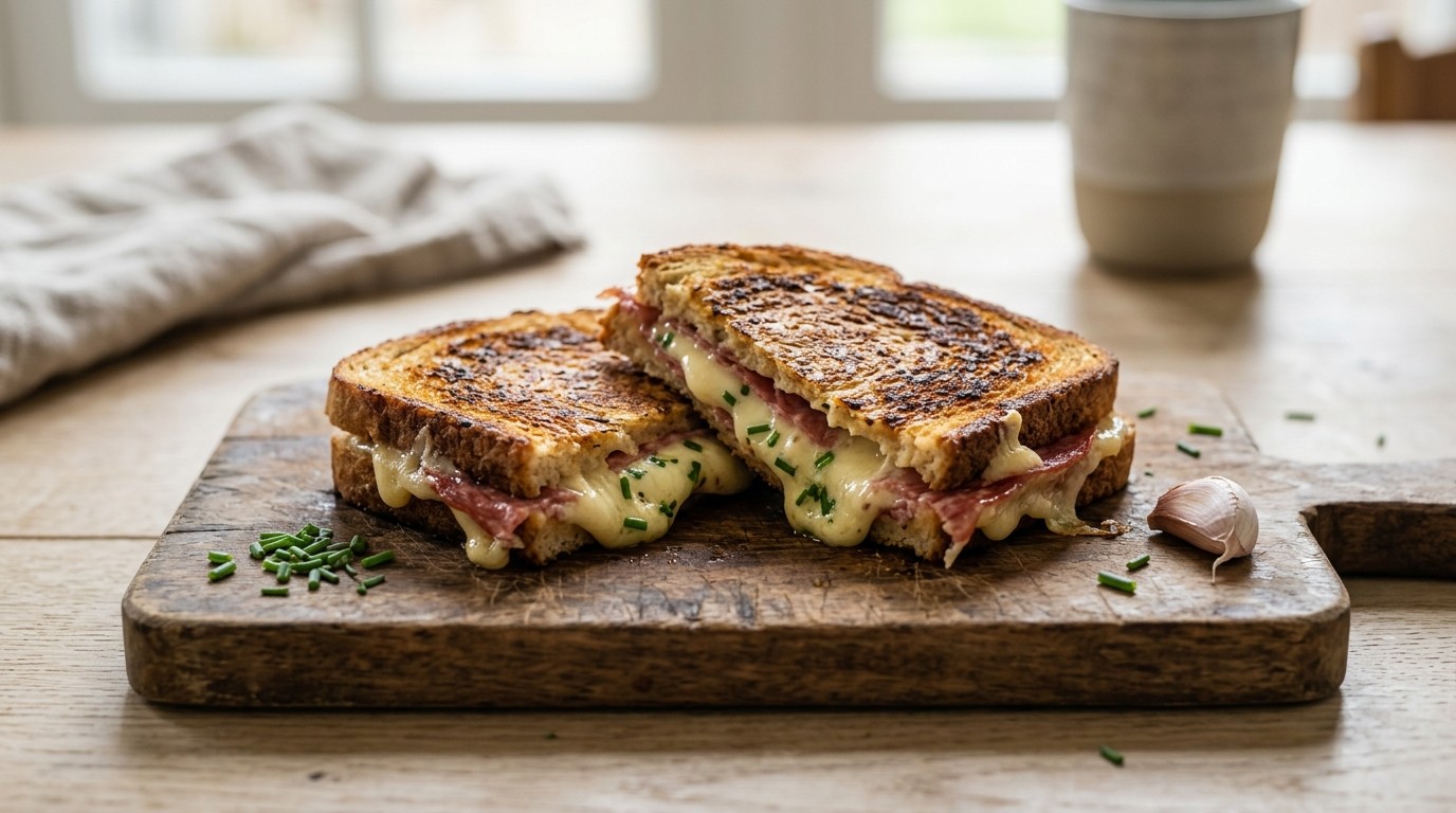 Tostie brie salami