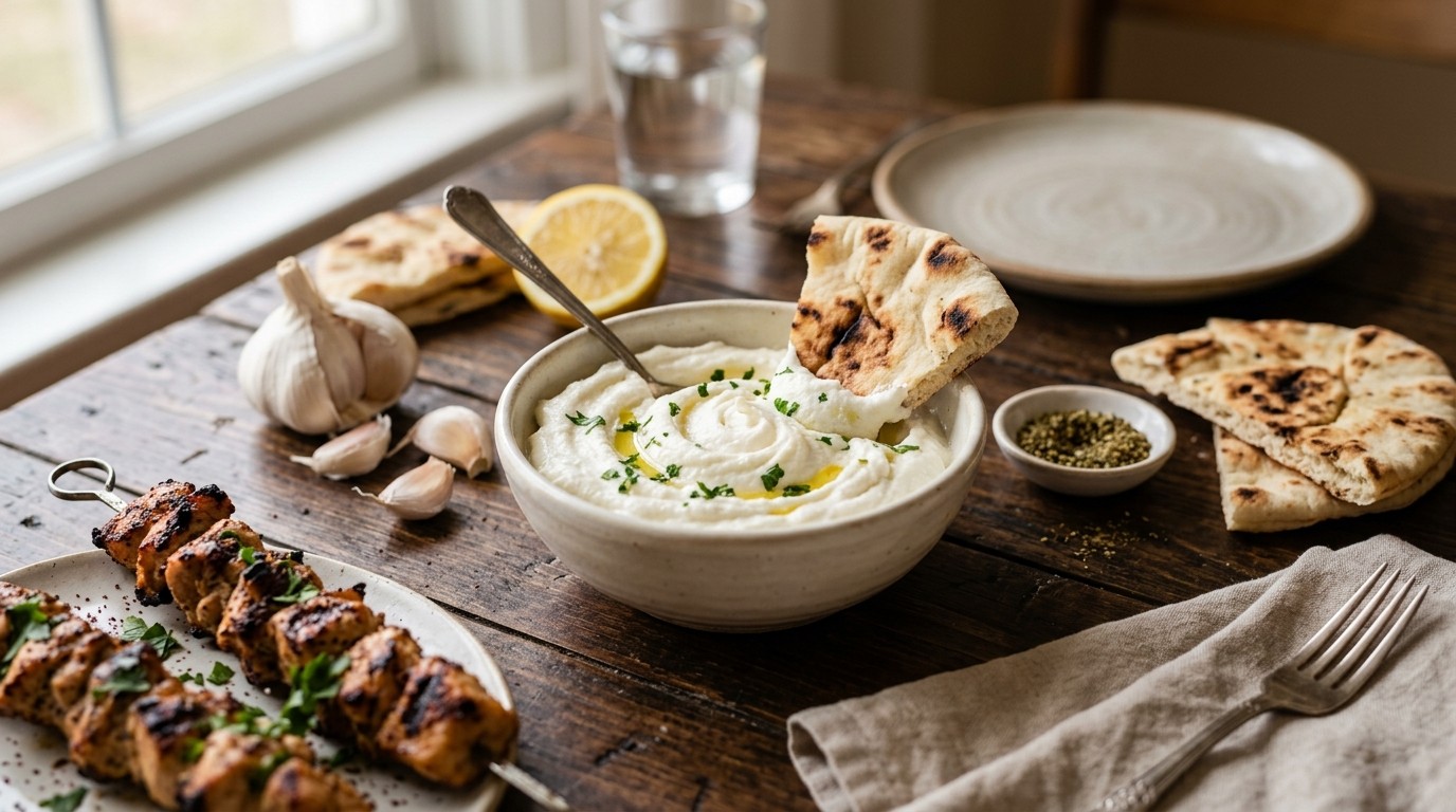 Toum (Arabische Knoflookdipsaus)