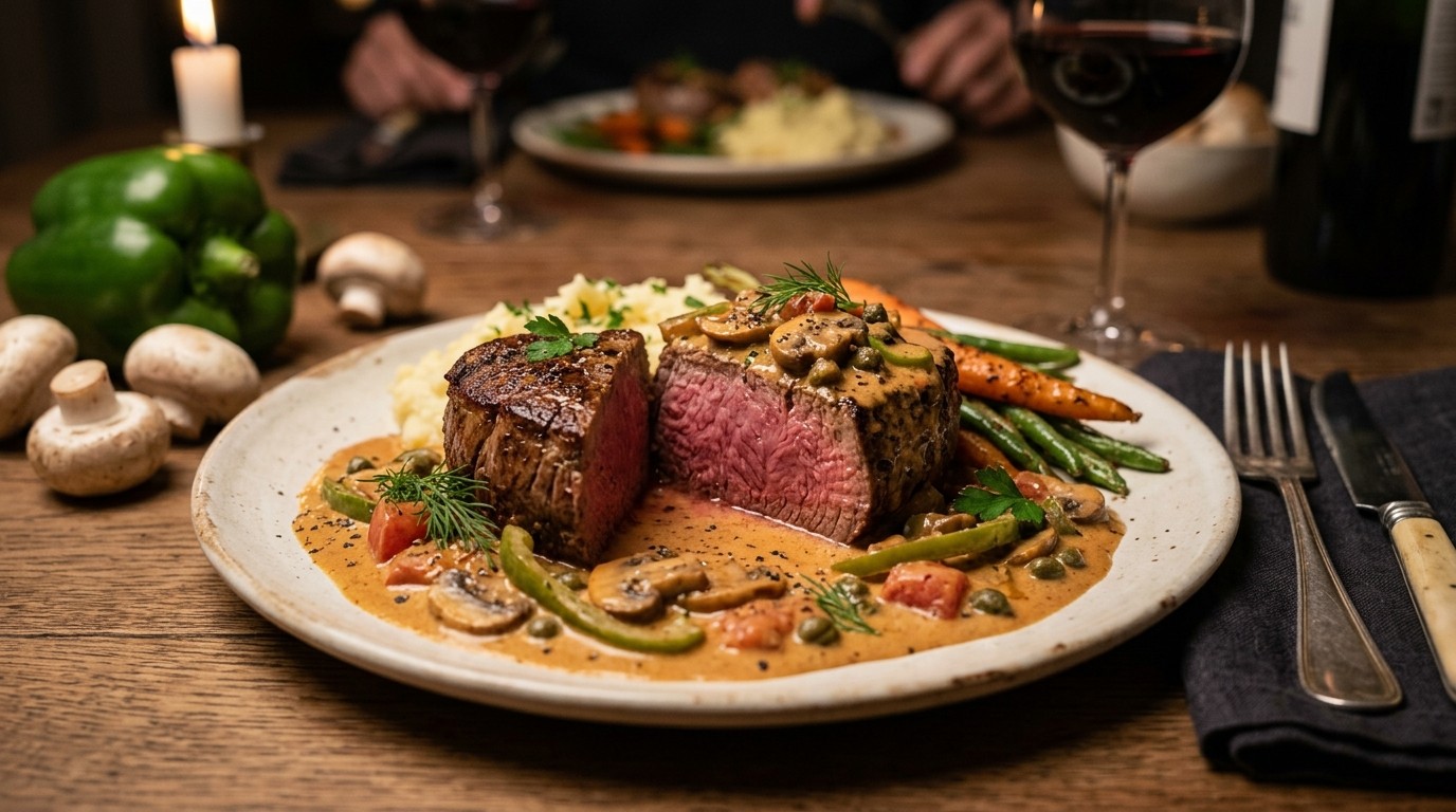 Tournedos Stroganoff