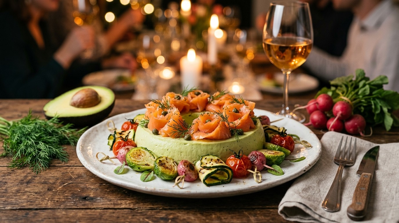 Tovermousse met zalm