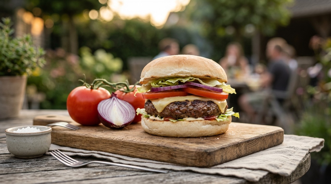 Traditioneel Broodje Hamburger