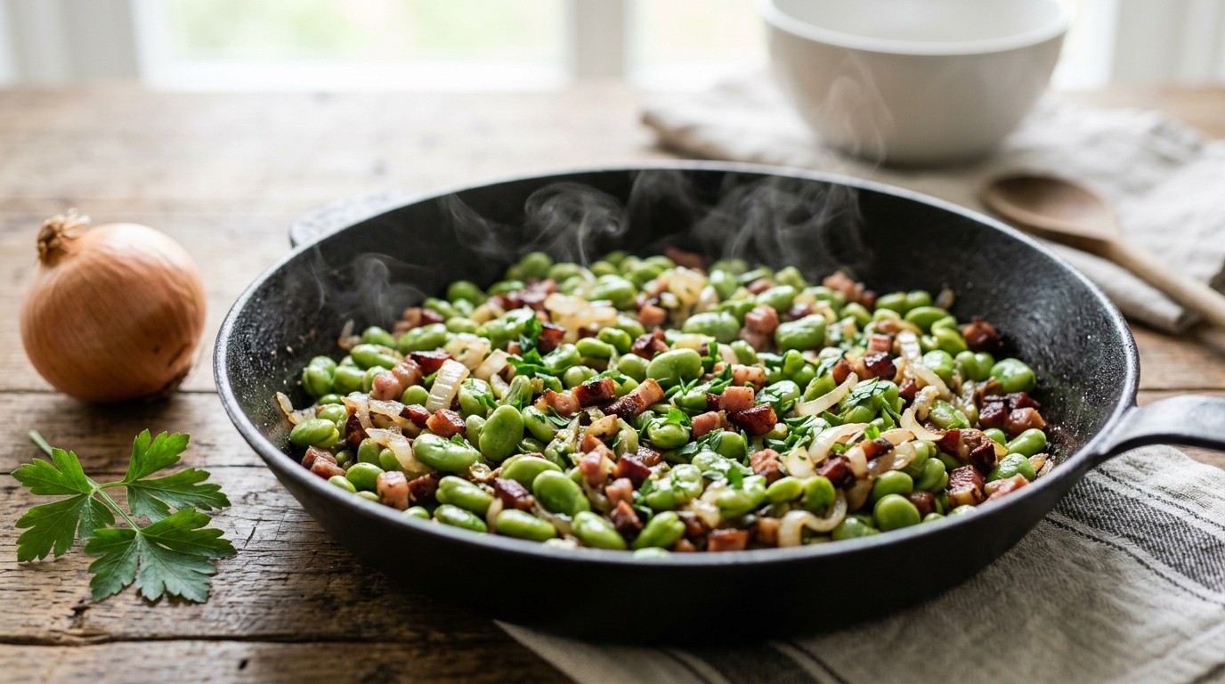 Tuinbonen met spek