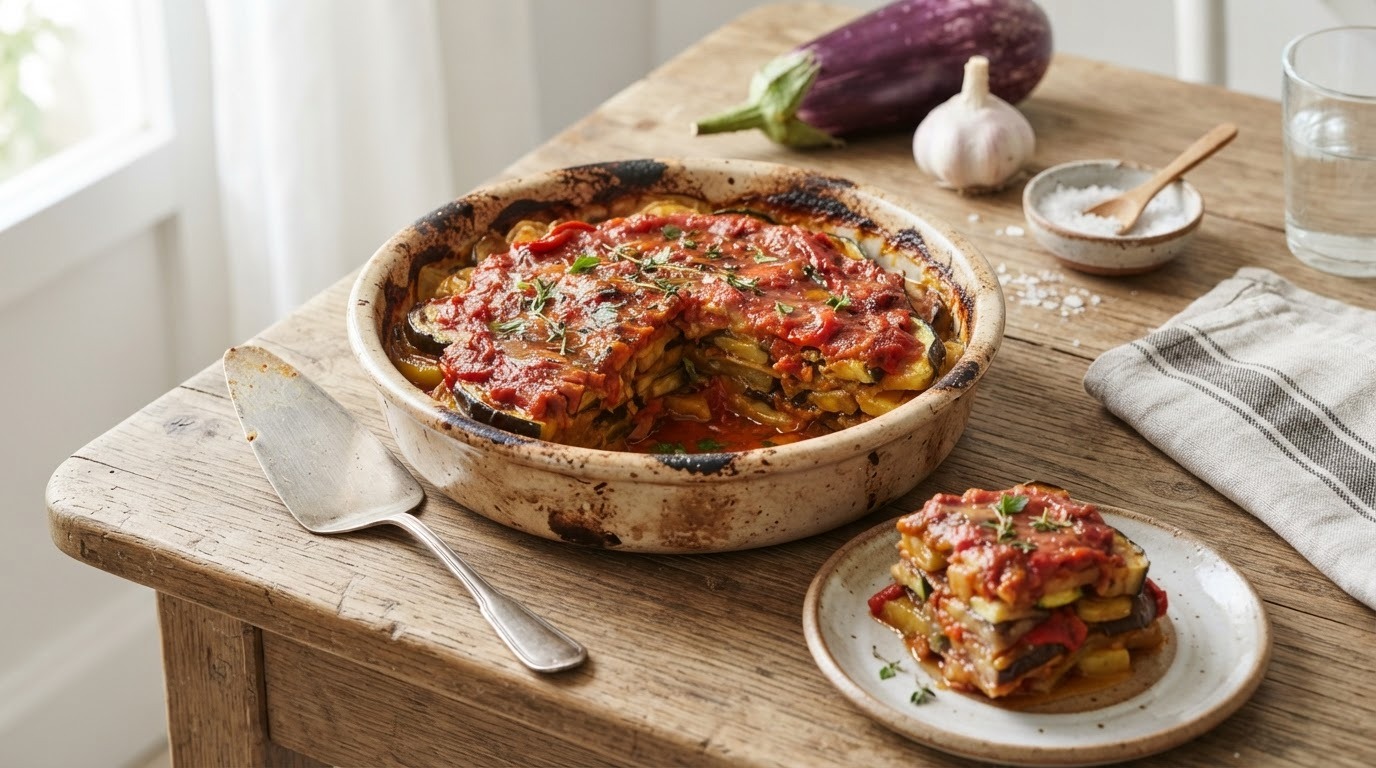 Tumbet: aubergineschotel