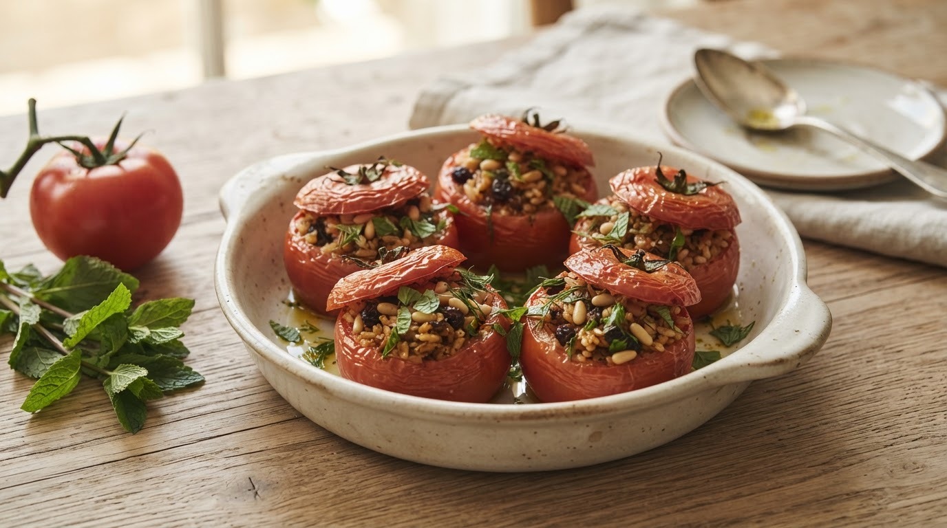 Turkse gevulde tomaten