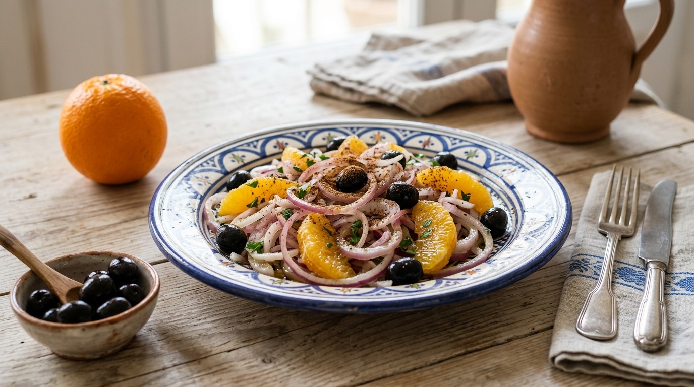 Uiensalade op z’n Marokkaans