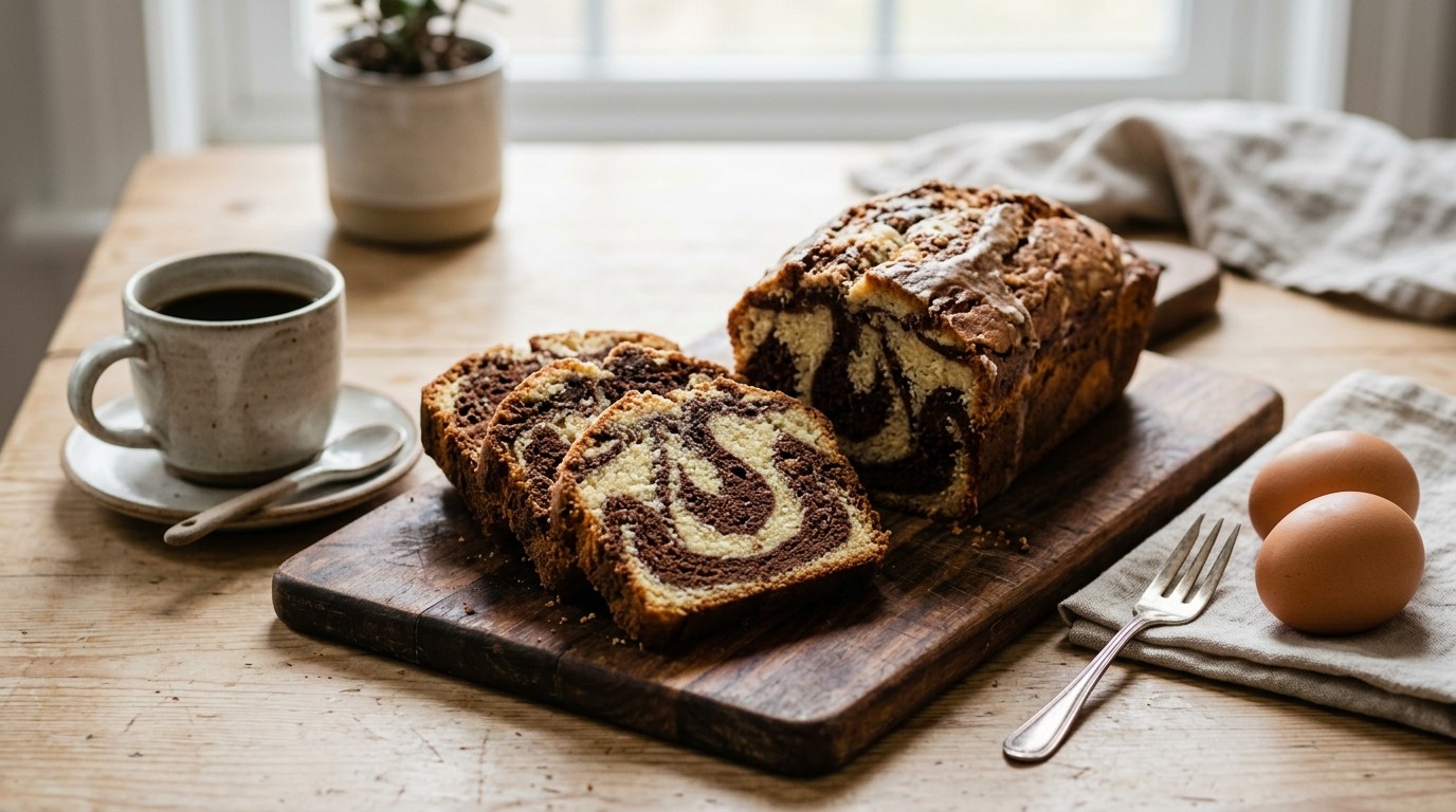 Vanille/chocoladecake