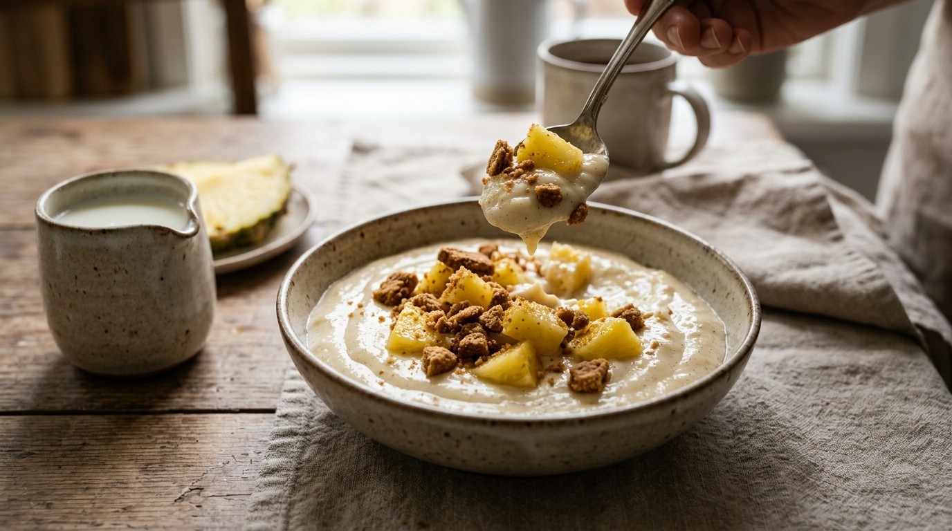 Vanillepap met Fruit en Speculoos