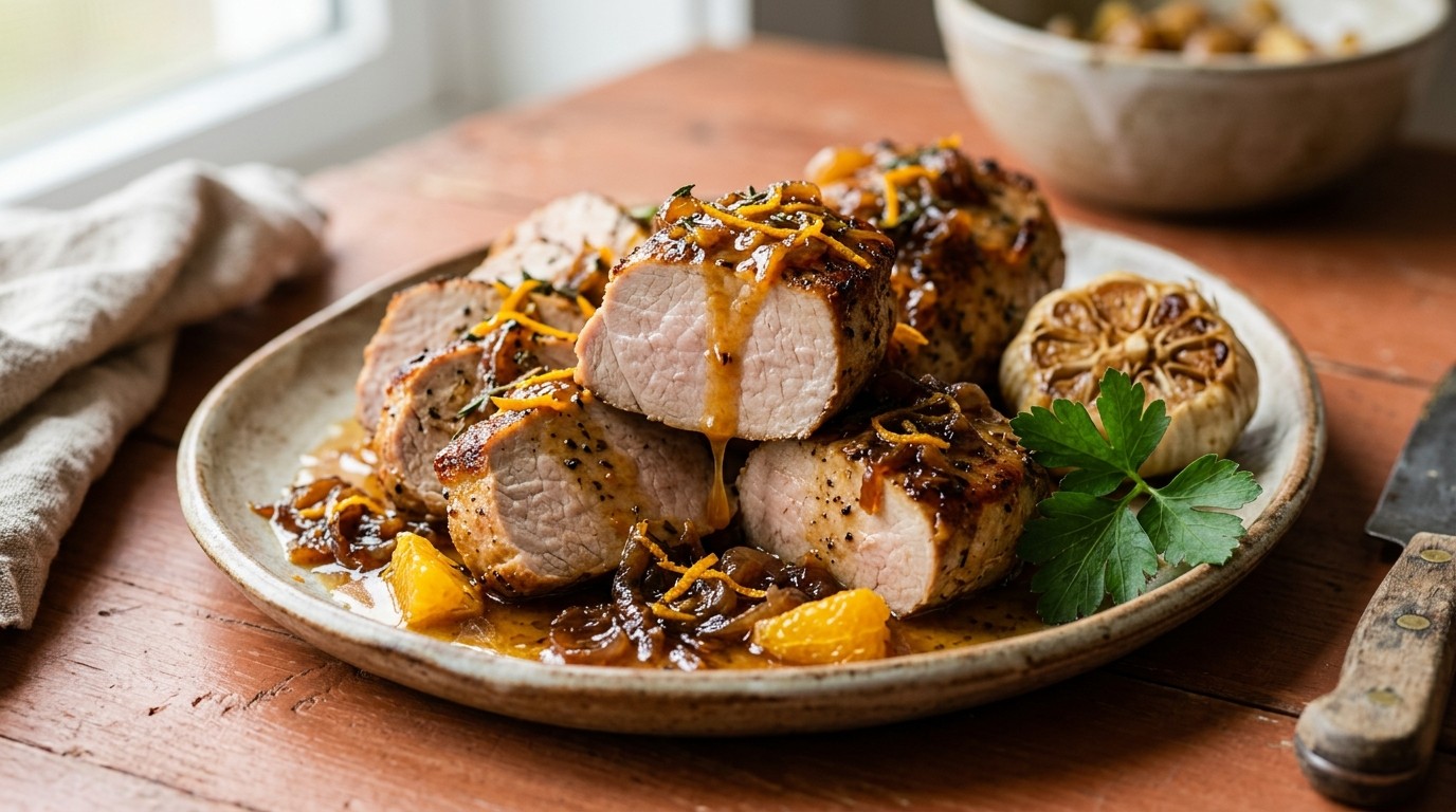 Varkensfilet met Sinaasappel