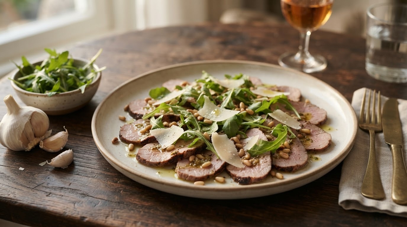 Varkenshaas carpaccio