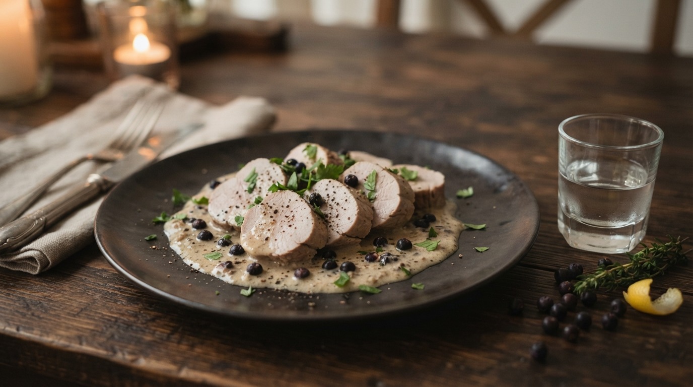 Varkenshaas in jeneversaus