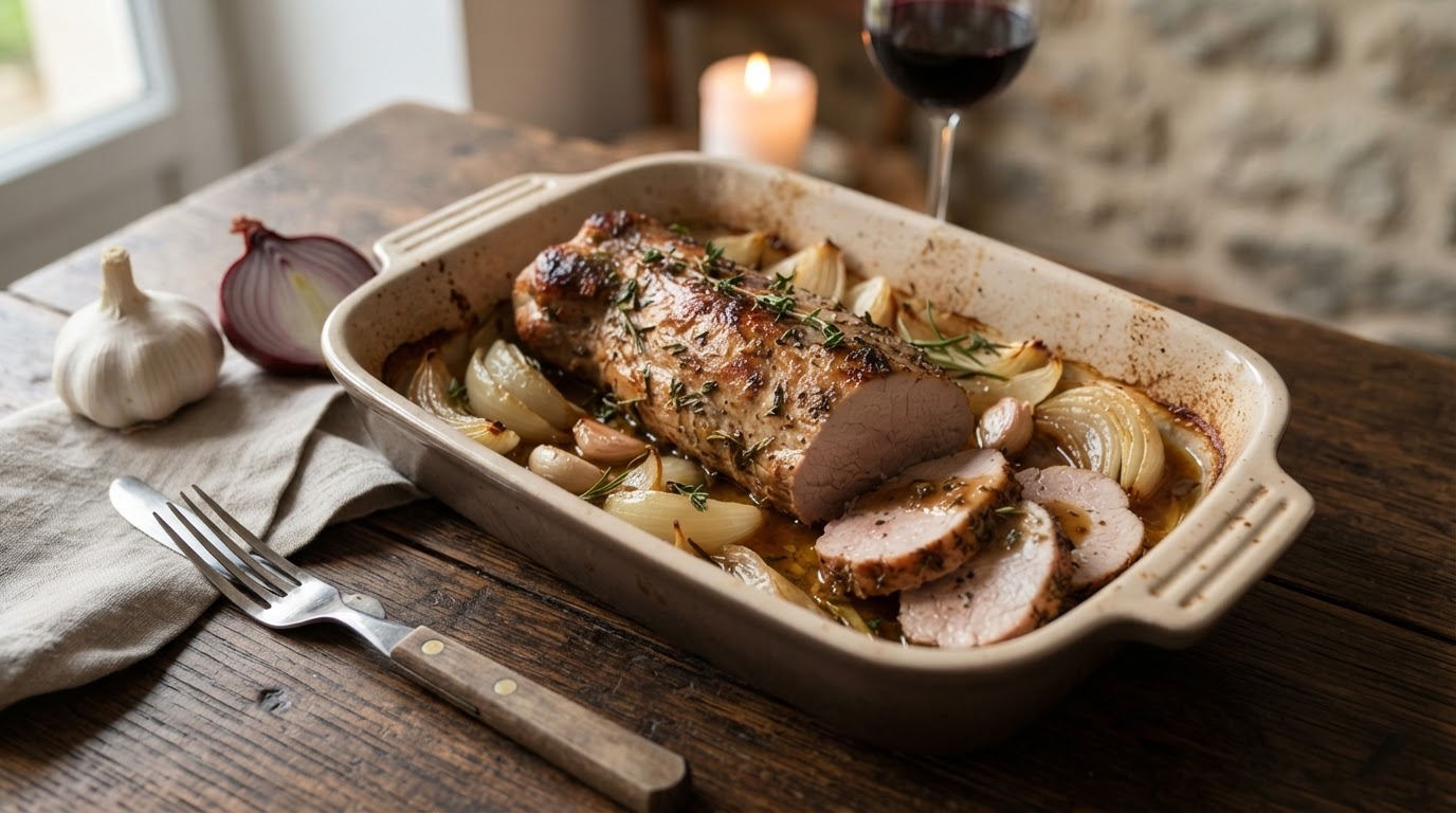 Varkenshaasje uit de oven