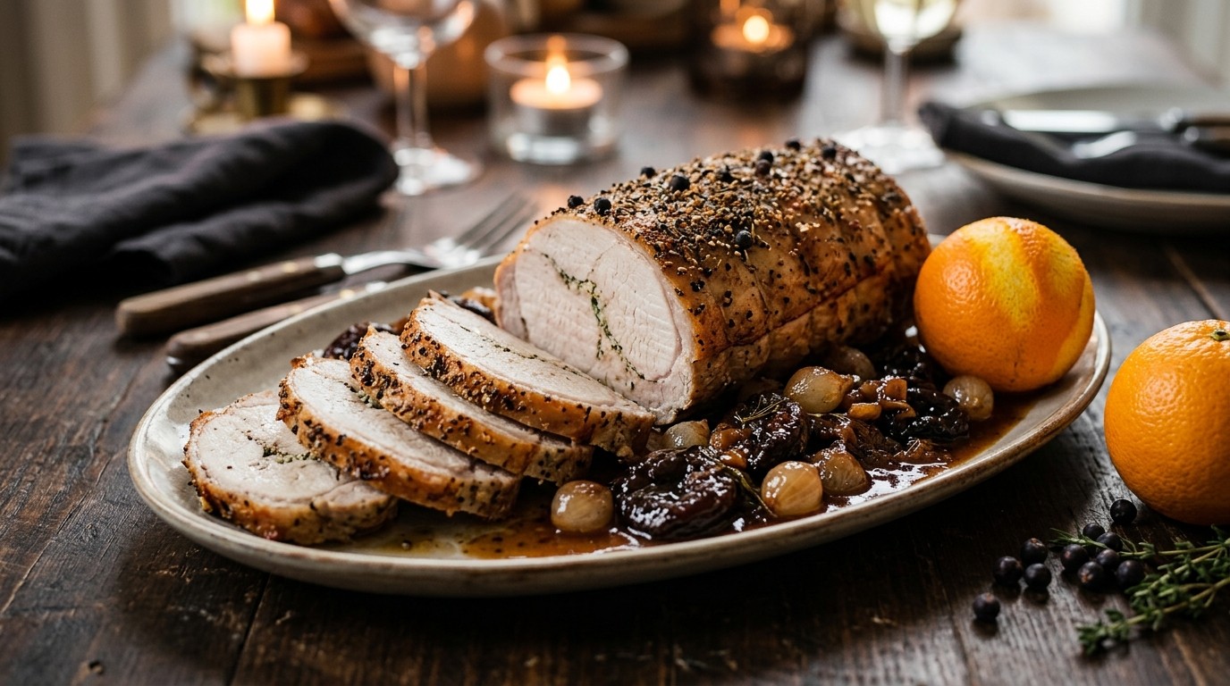Varkensrollade met Pruimenrelish