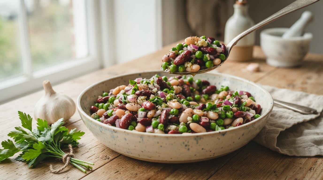 Vegetarische bonensalade