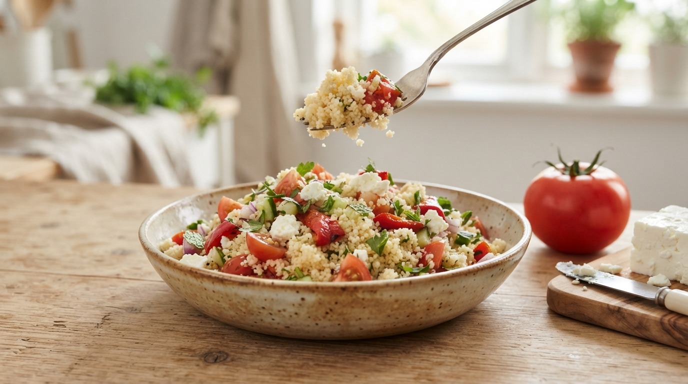 Vegetarische couscoussalade