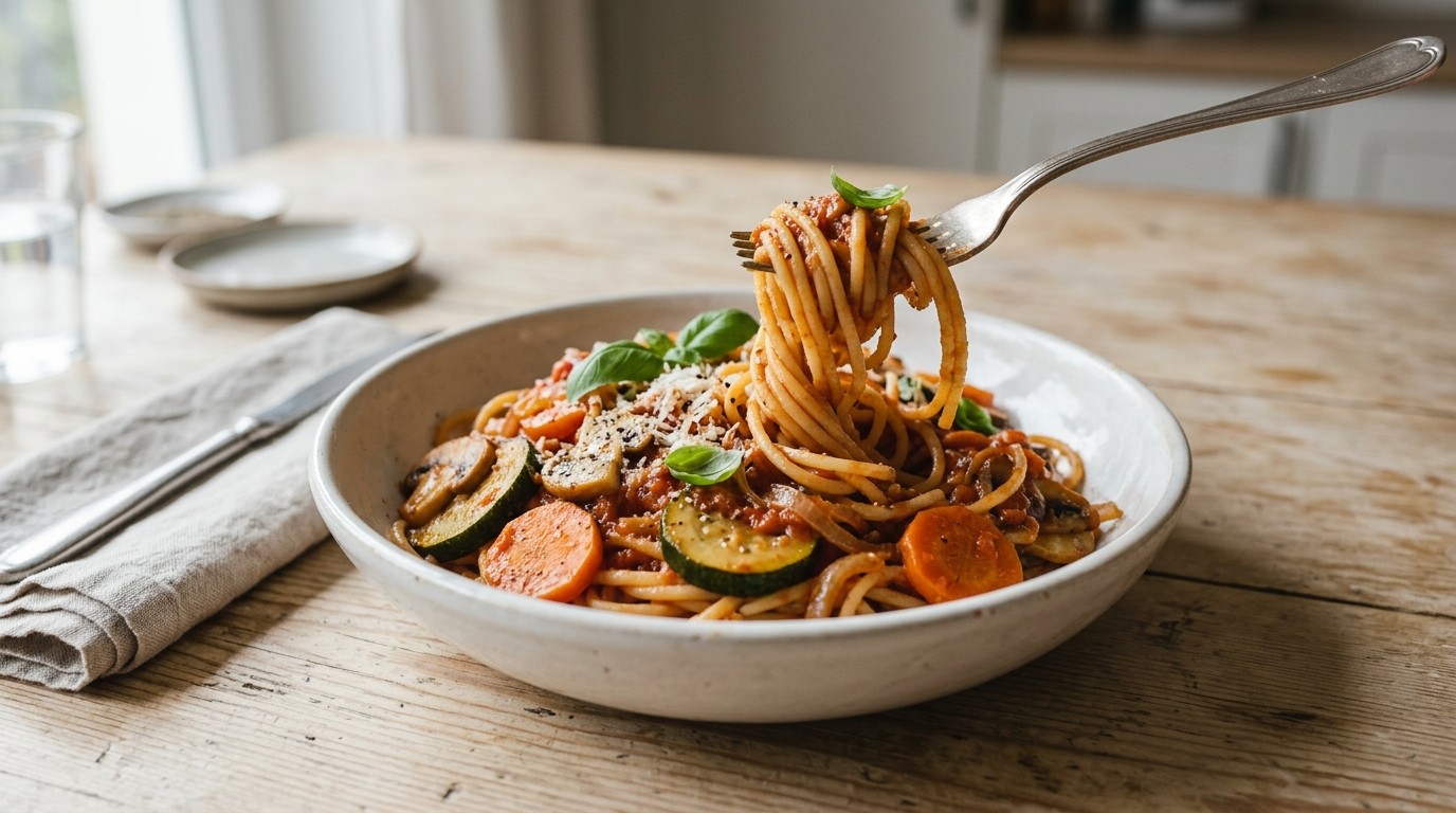 Vegetarische spaghetti