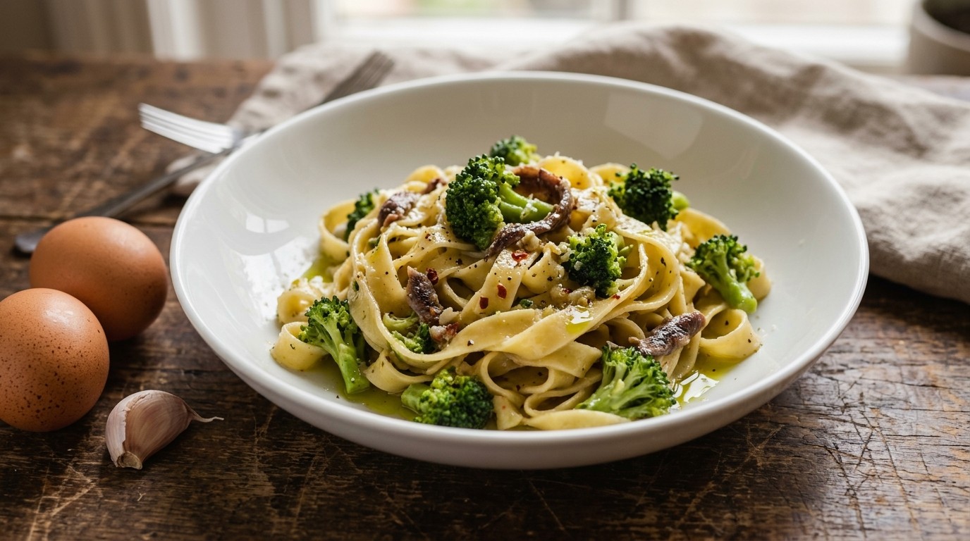 Verse Pasta met Broccoli en Ansjovis