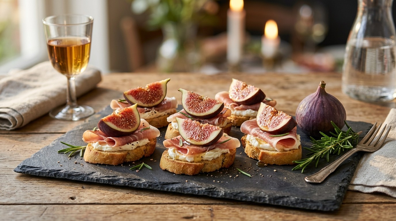 Vijg met Parmaham en Mascarpone