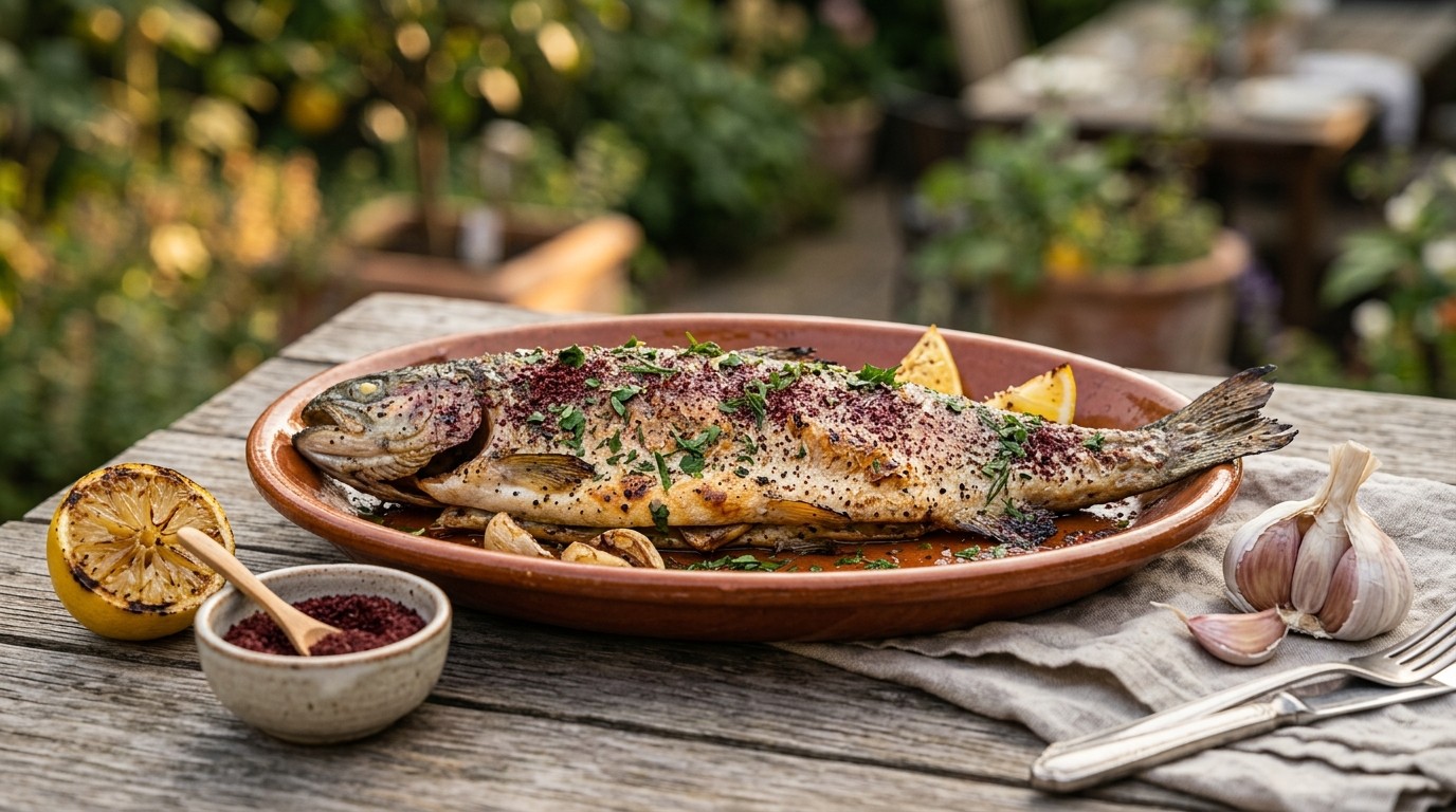 Vis Forel met sumac