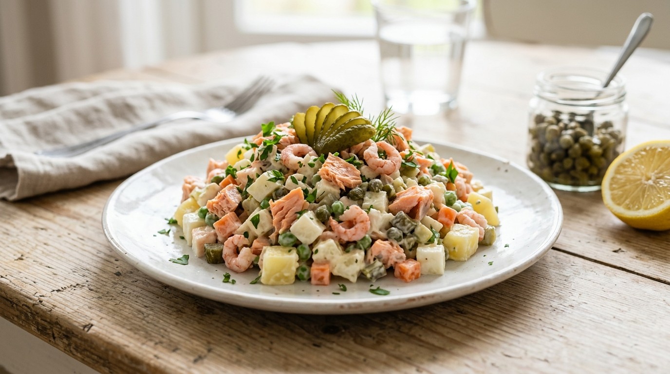 Vis-maaltijdsalade
