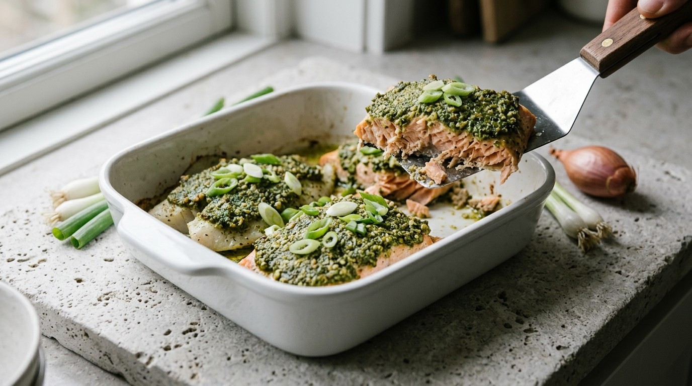 Vis met Pesto