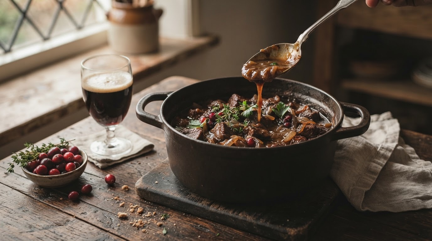 Vlaamse runderstoof met bokbier