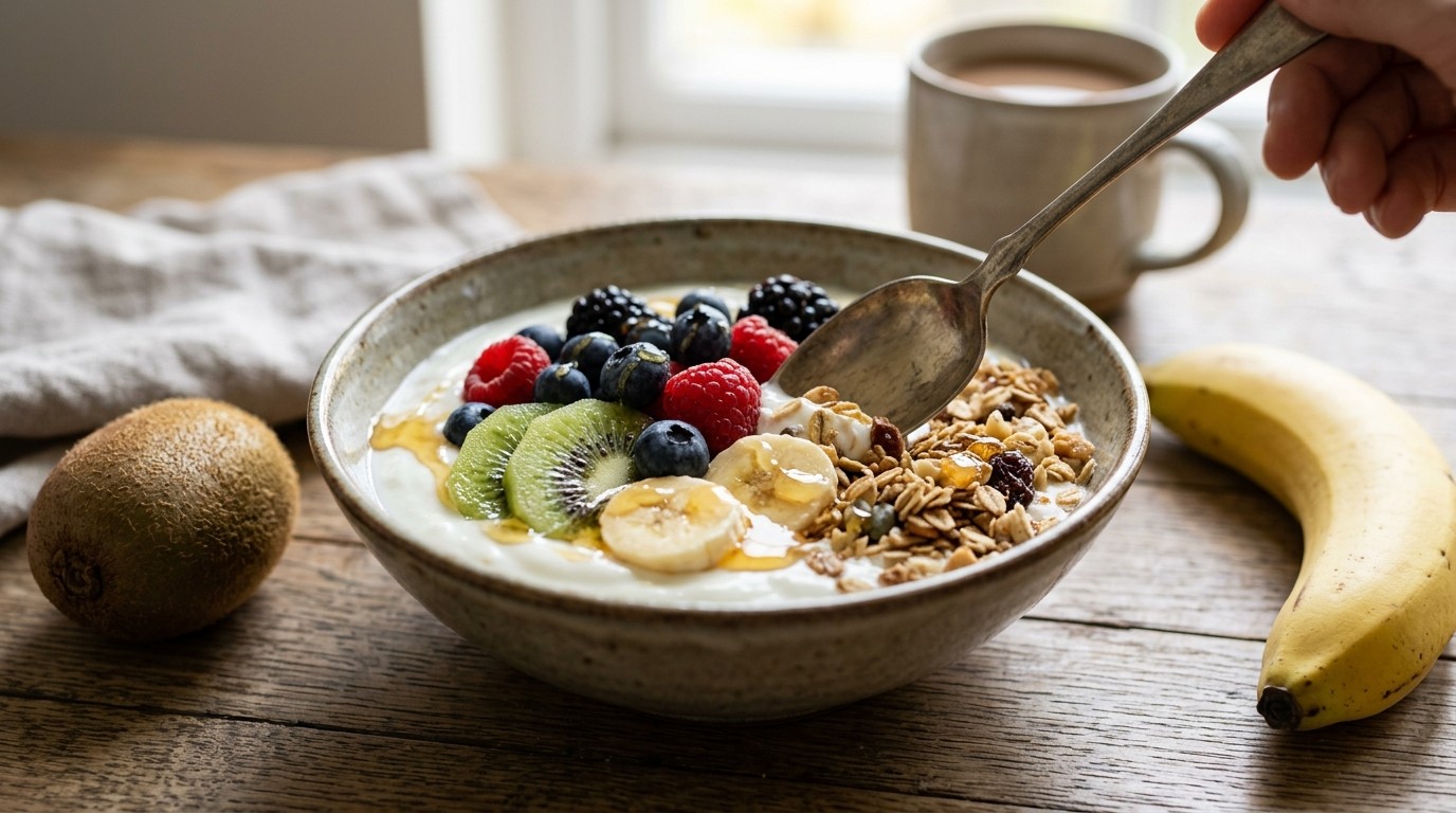 Vruchten met Muesli