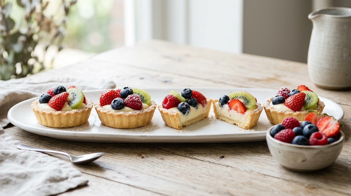 Vruchtentaartjes met Yoghurtcreme