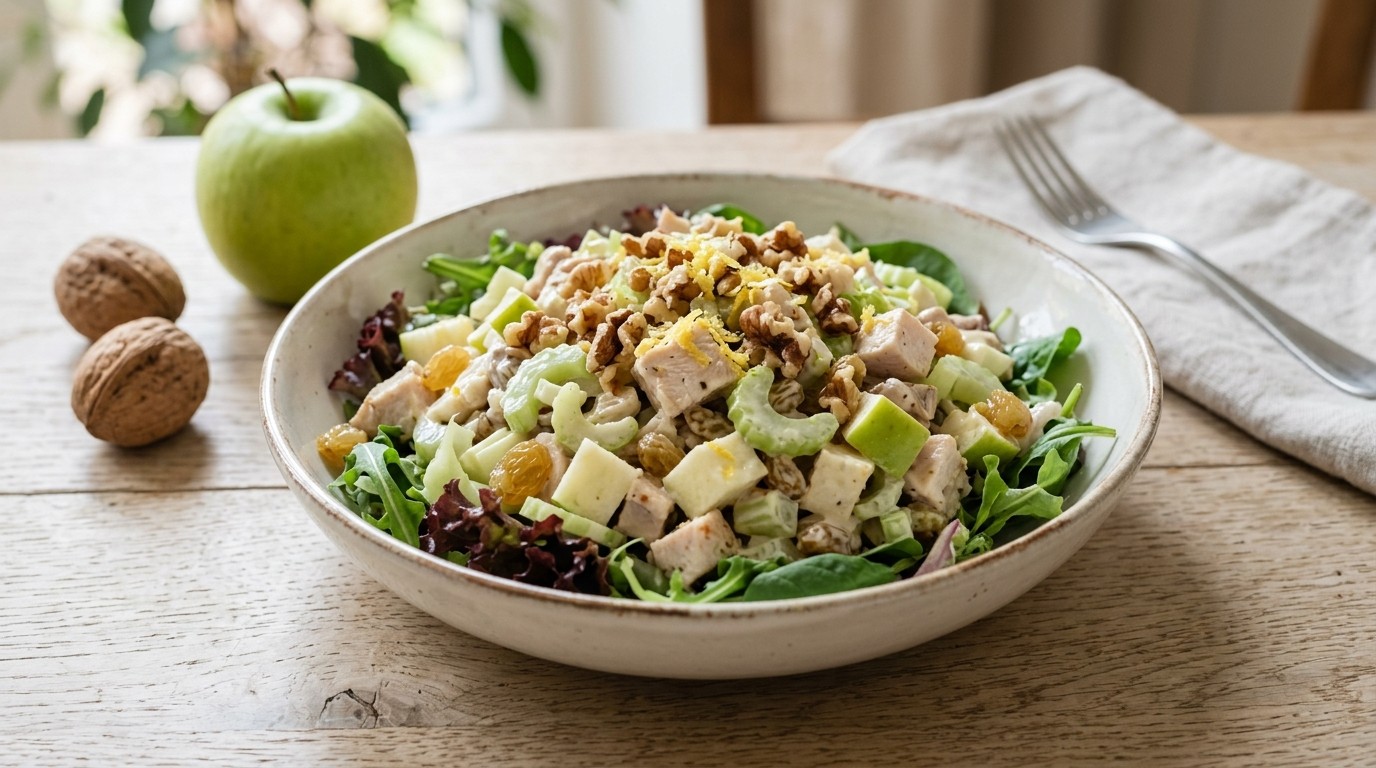 Waldorfsalade met kip