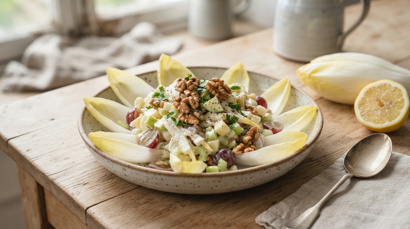 Waldorfsalade met witlof