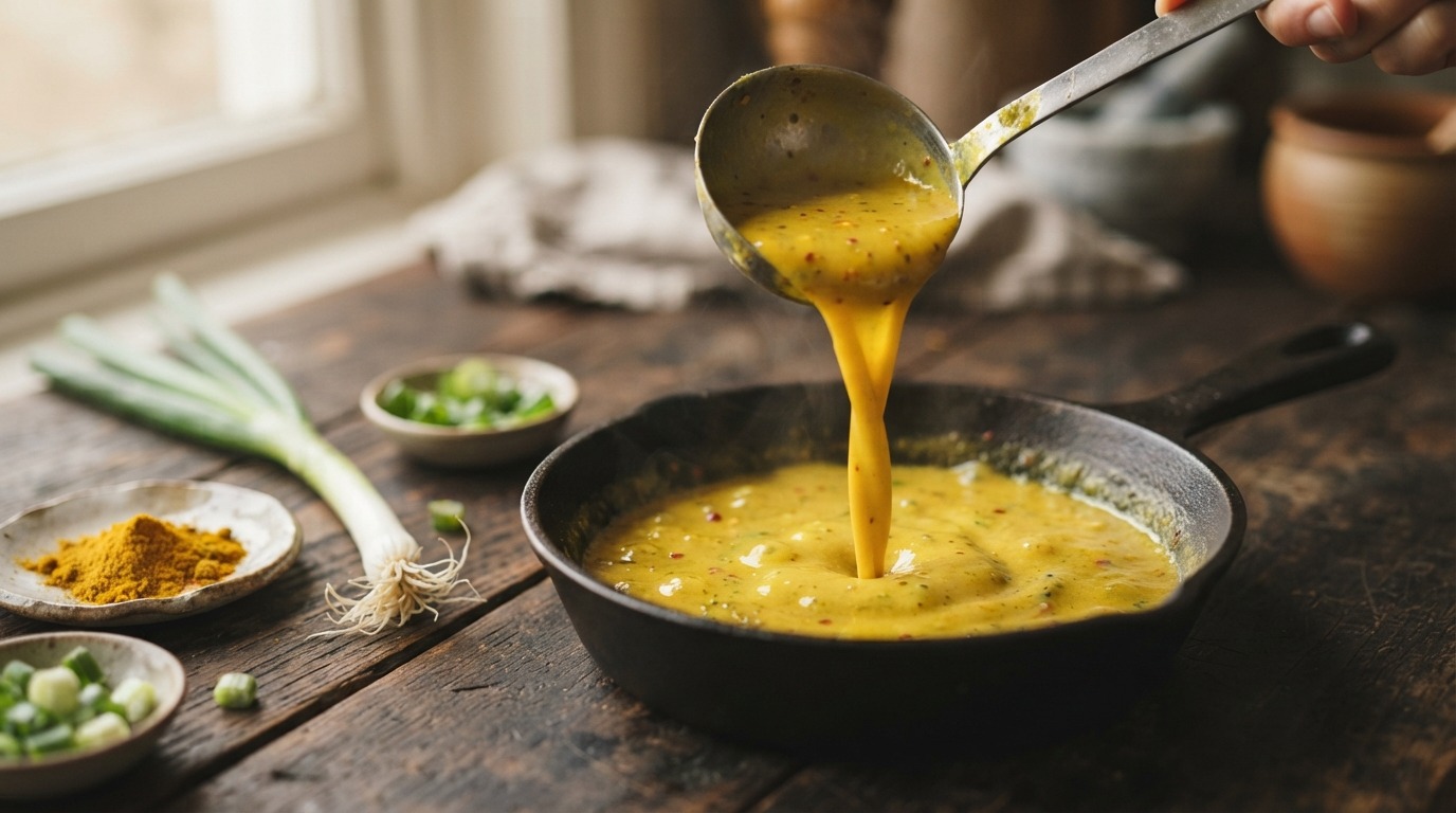 Warme Chinese currysaus