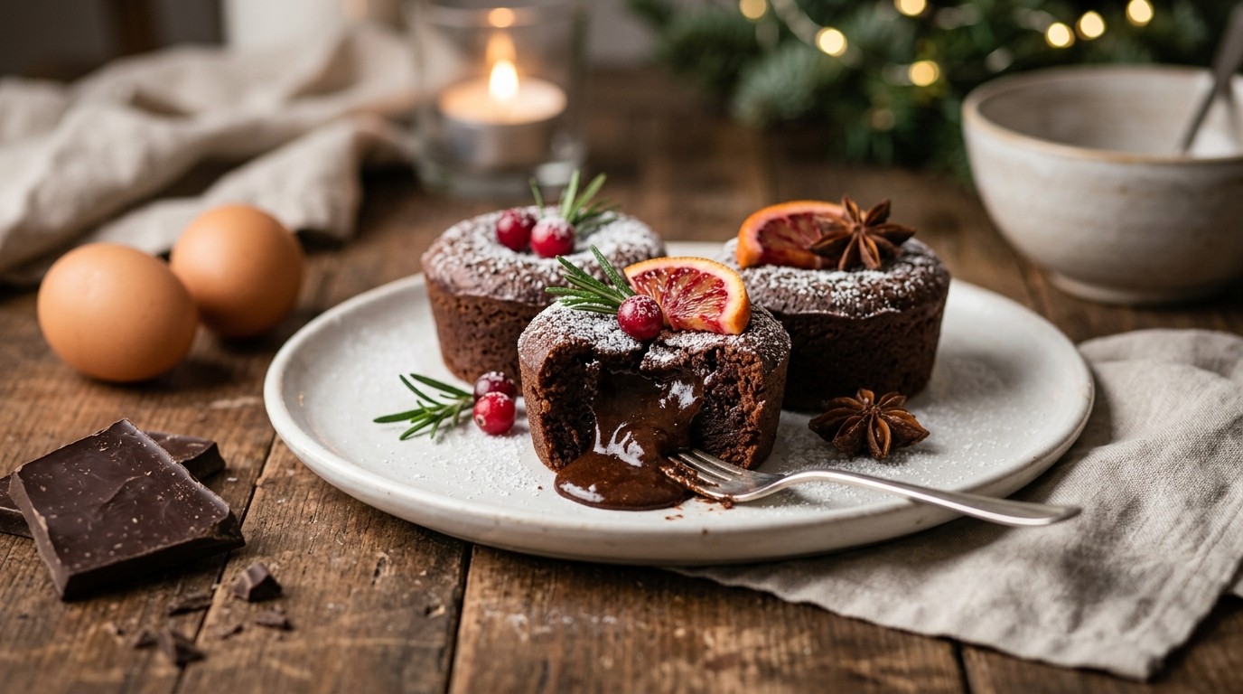 Warme Chocoladetaartjes