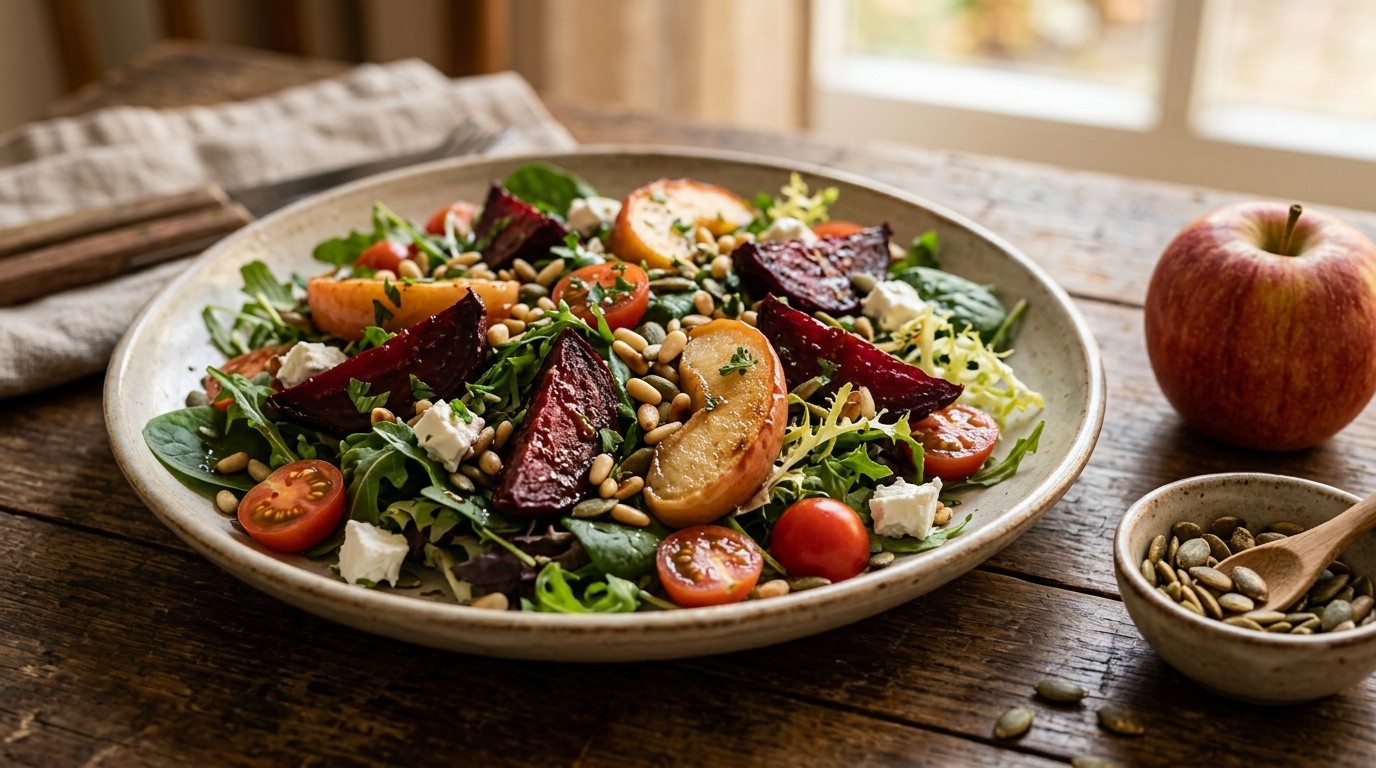 Warme Salade met Rode Biet