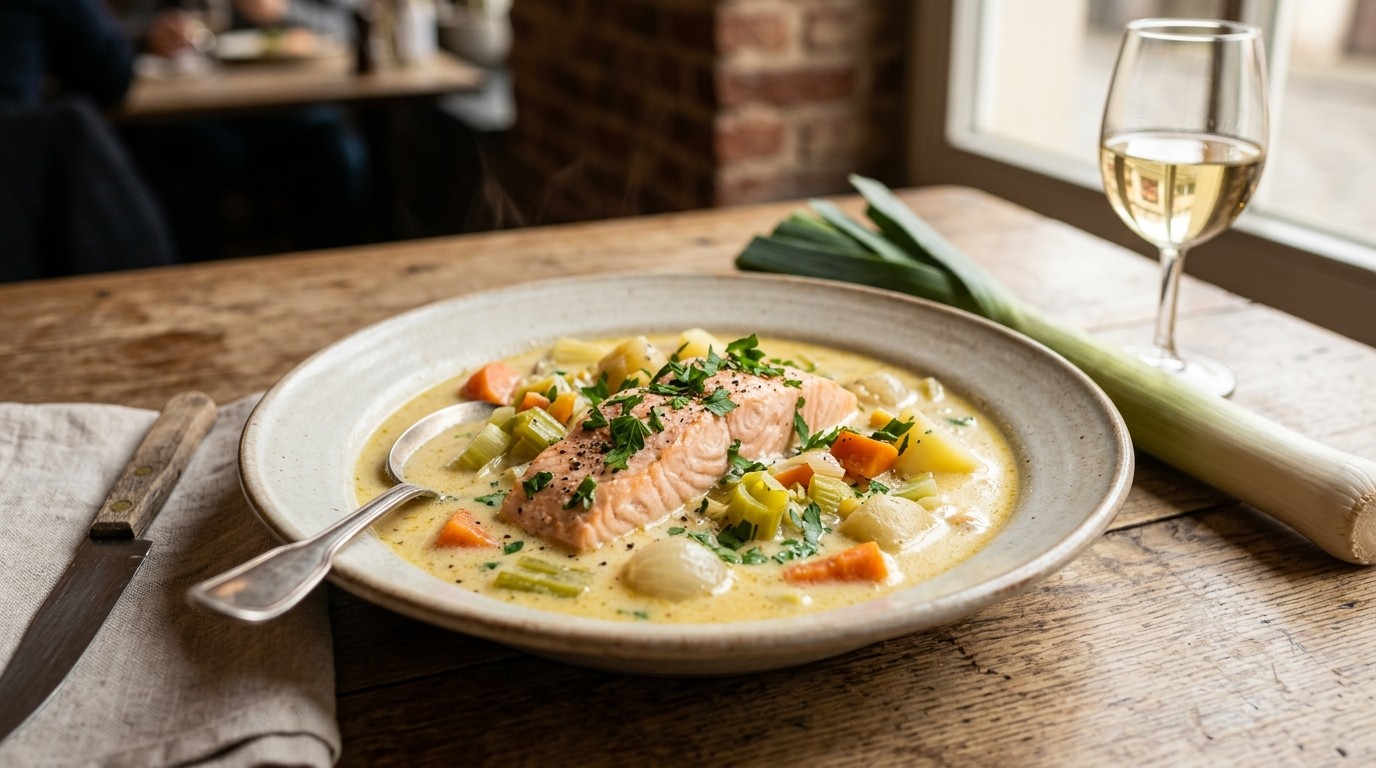 Waterzooi met Zalm