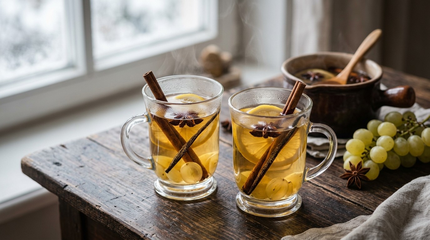 Weisse Glühwein