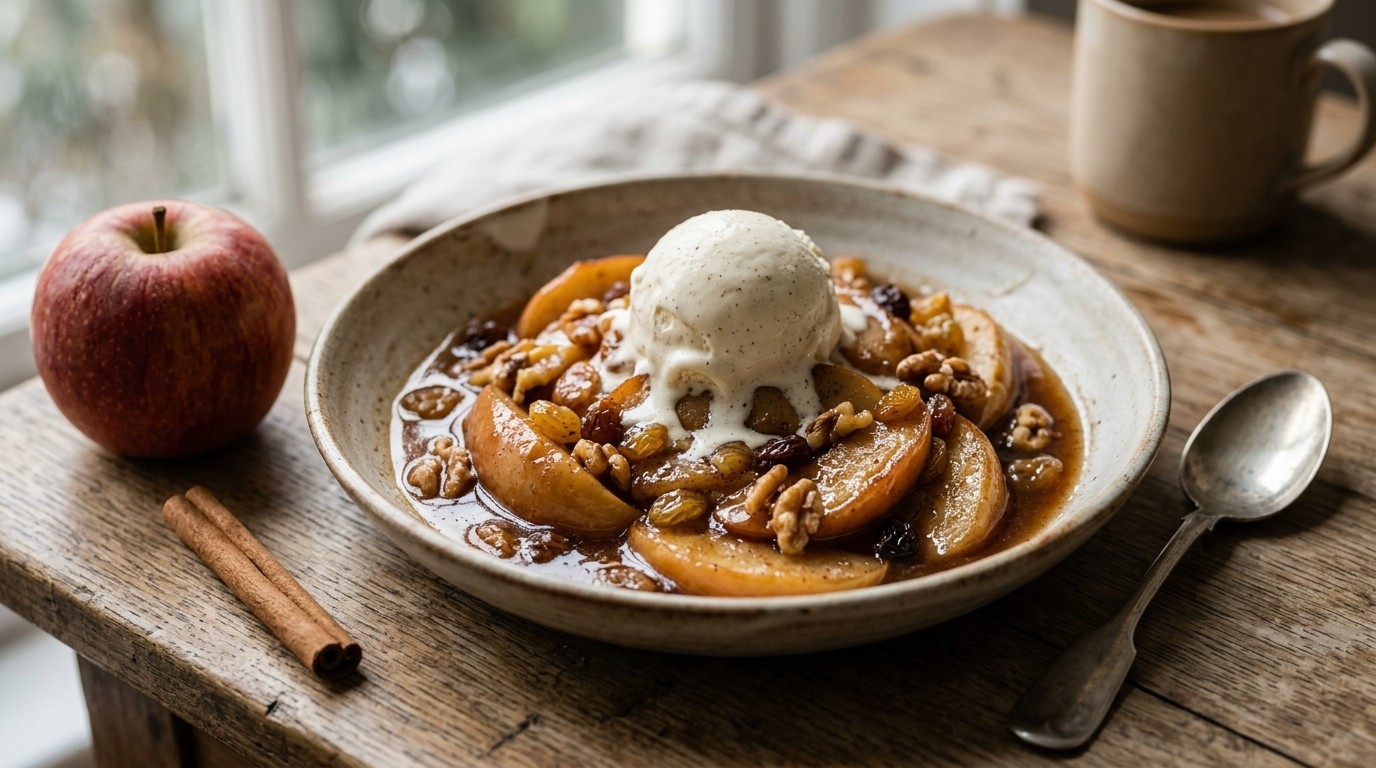 Winterfruit met kaneelstroop