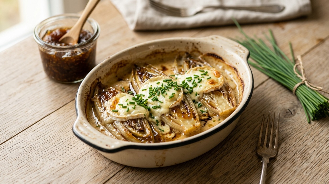 Witlof met geitenkaas