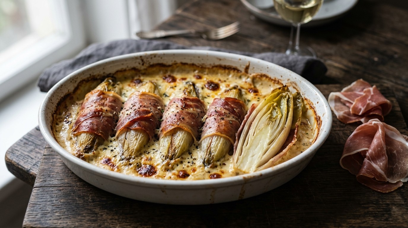 Witlof met gorgonzola