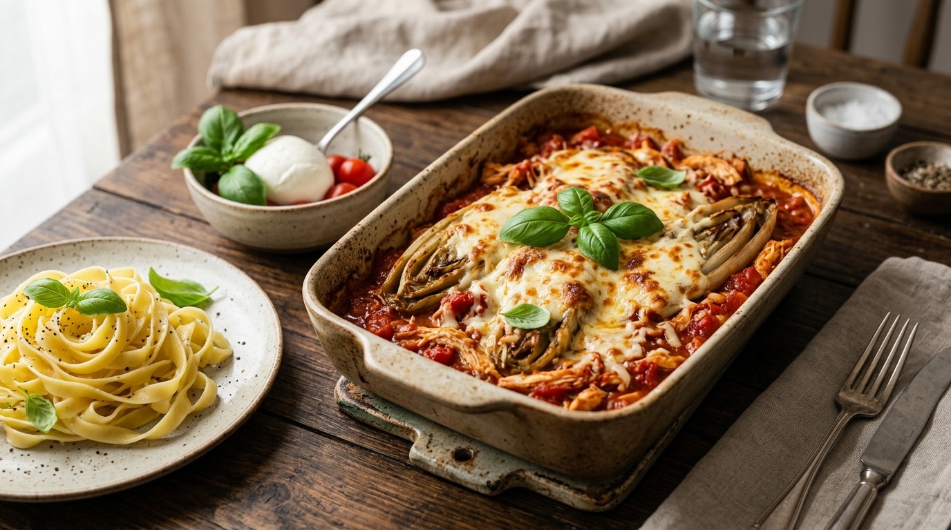 Witlof met kip en Tomatensaus