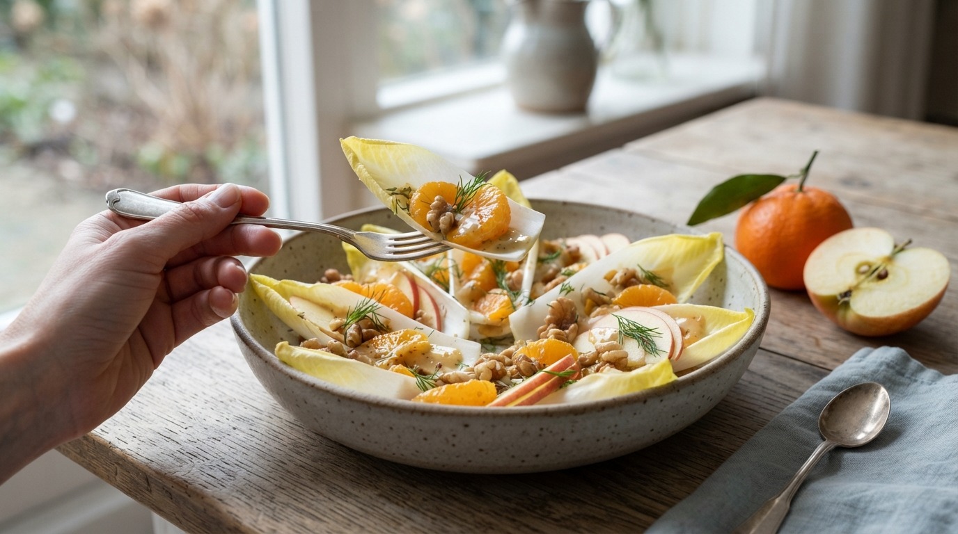 Witlof met mandarijnsalade