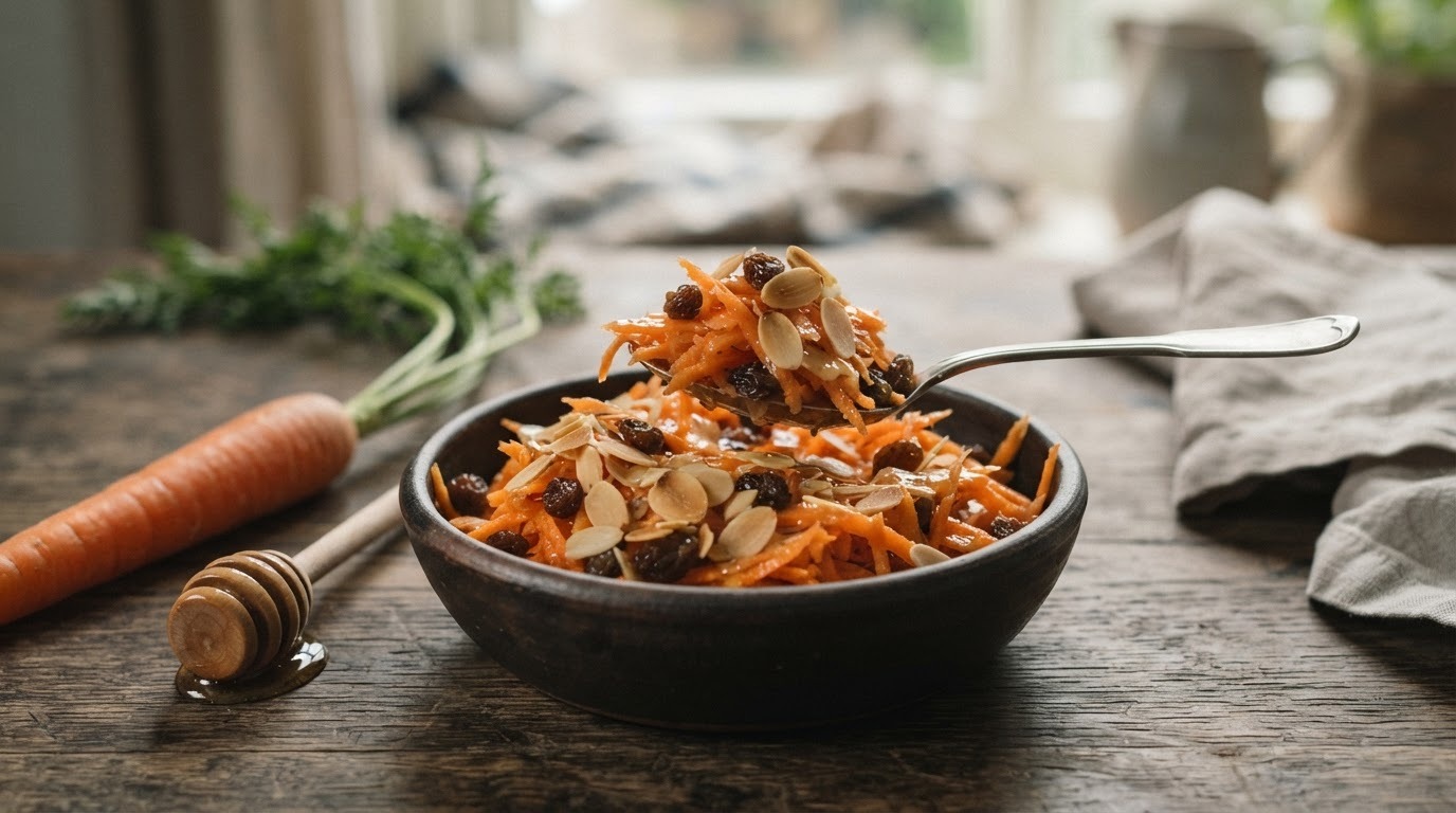 Wortelsalade met rozijnen