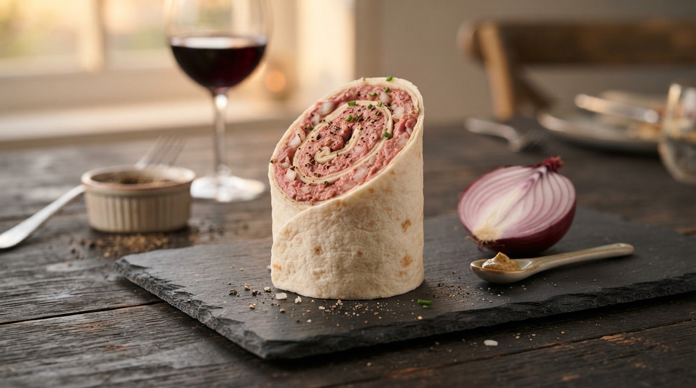 Wrap filet americain