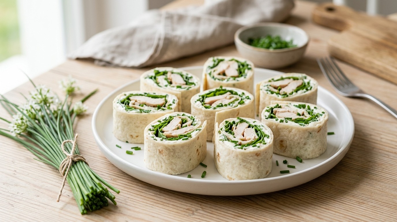 Wrap met Kipfilet en Verse Bieslook