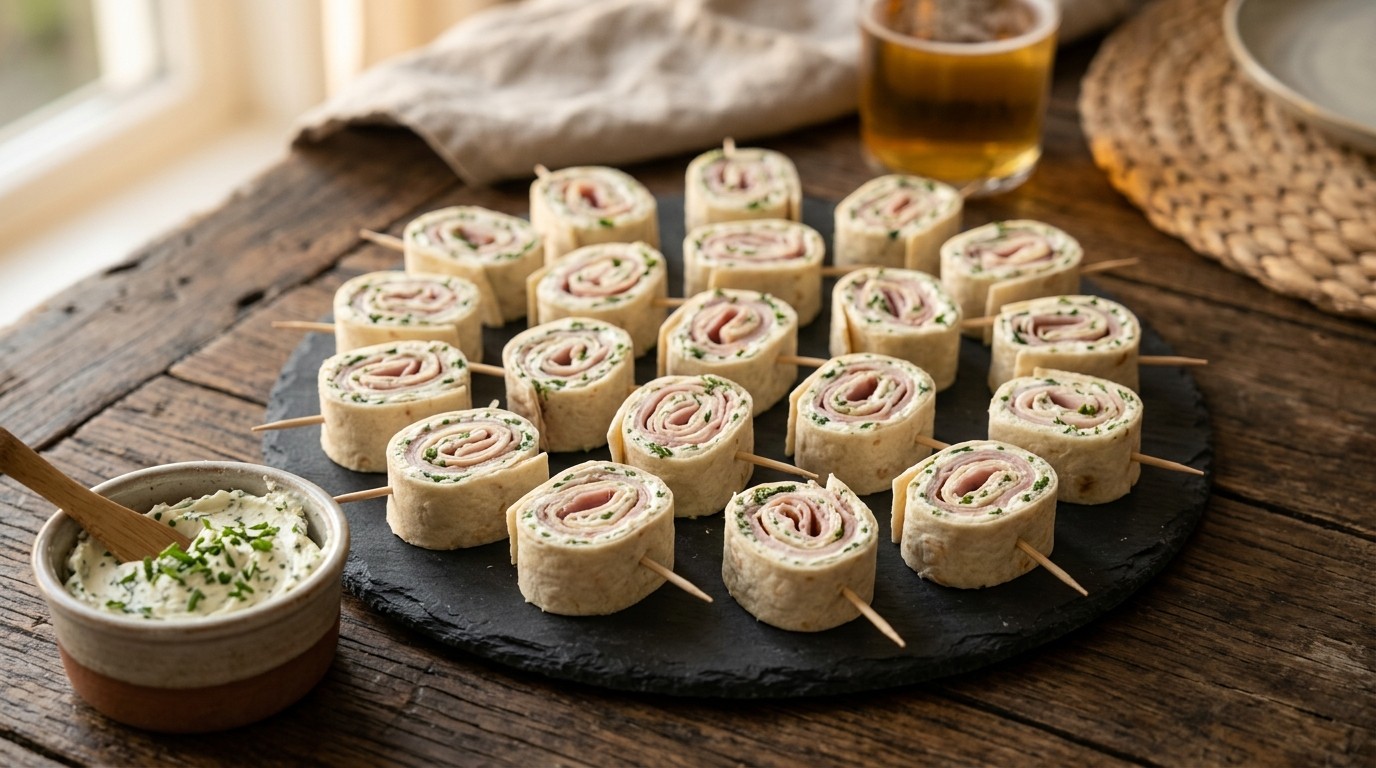 Wrap-snack met kruiden-roomkaas