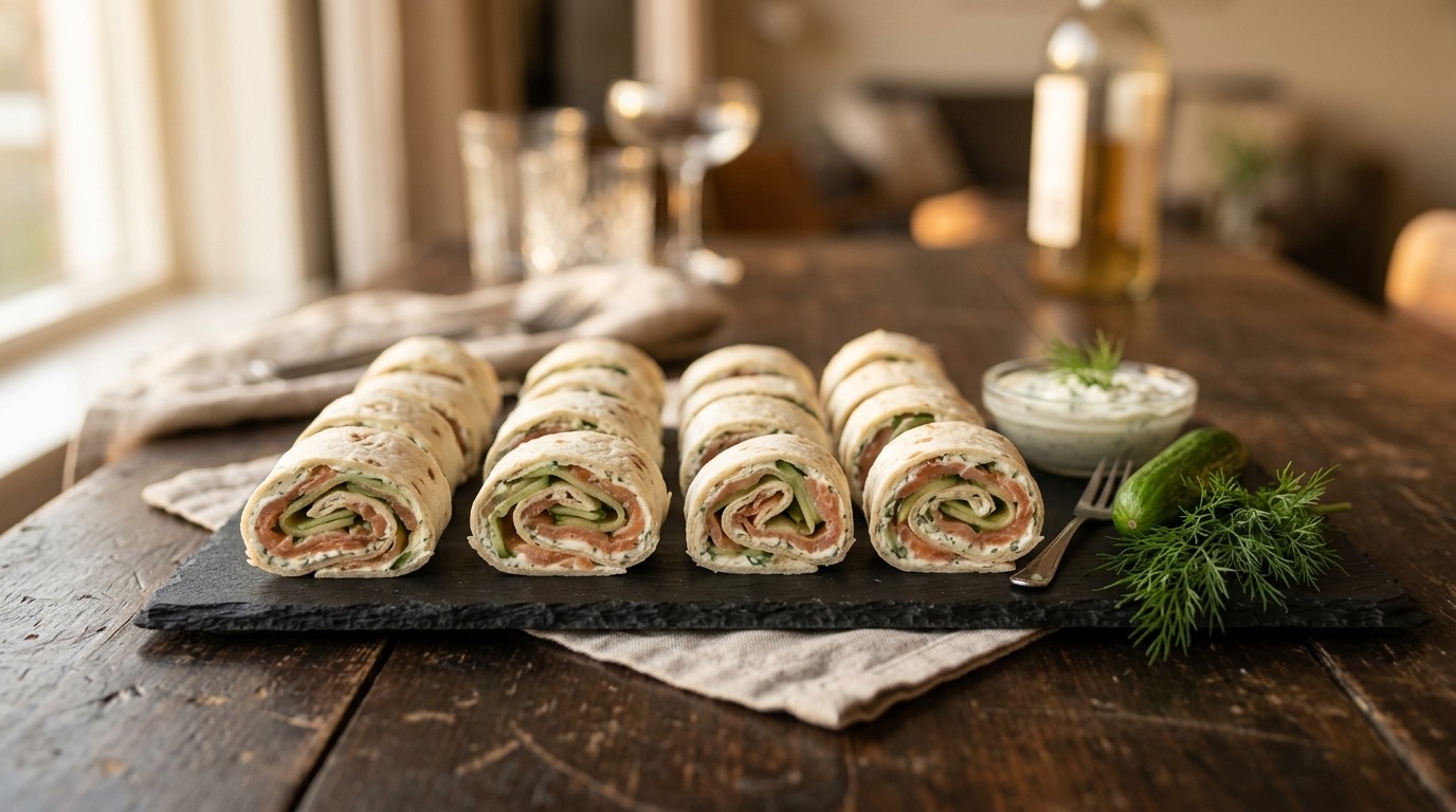 Wraps met Zalm en Komkommer